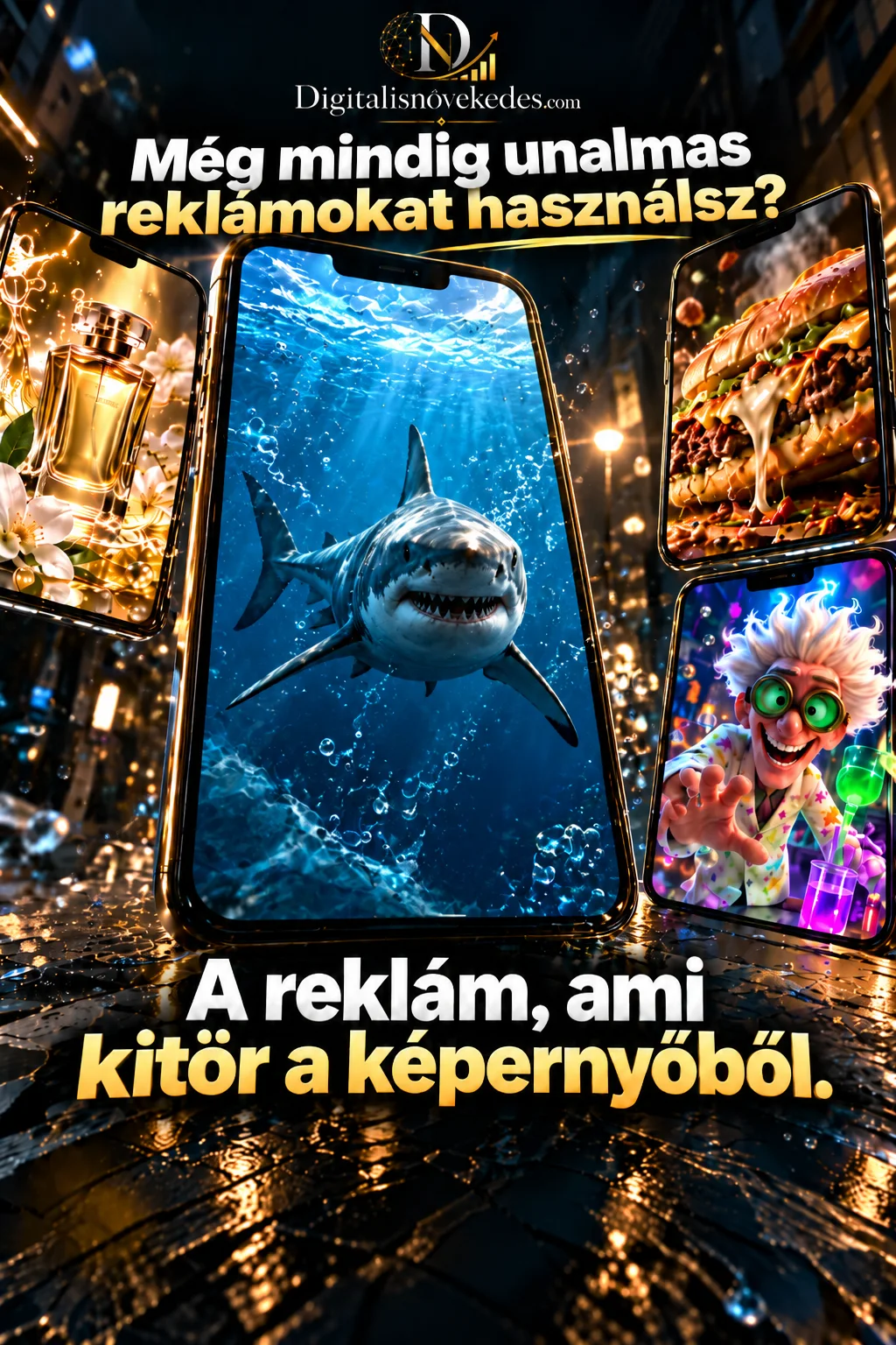 Digitális Növekedés eredeti reklámplakátja